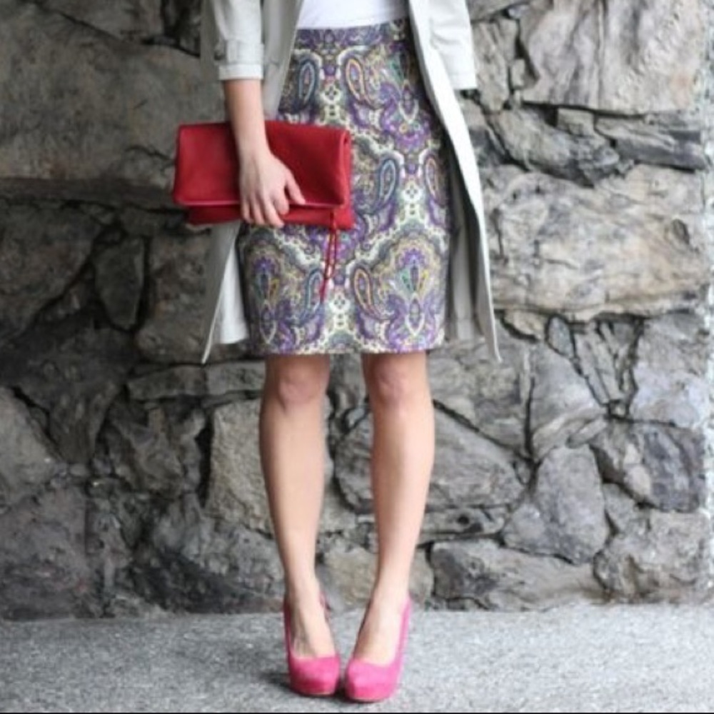 J. Crew No. 2 Pencil Skirt in Royal